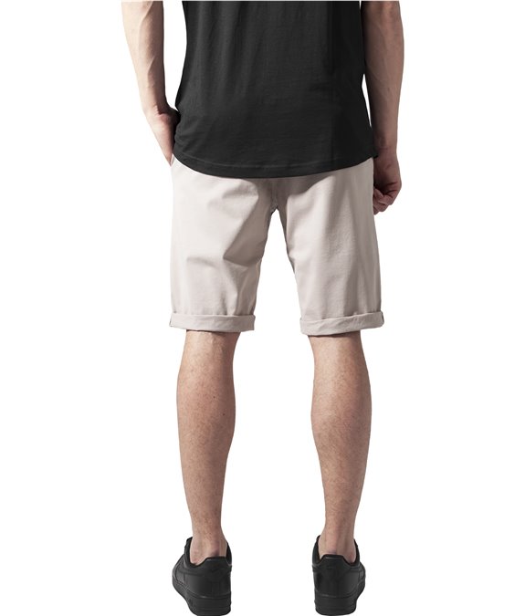 Stretch Turnup Chino Shorts sand 1